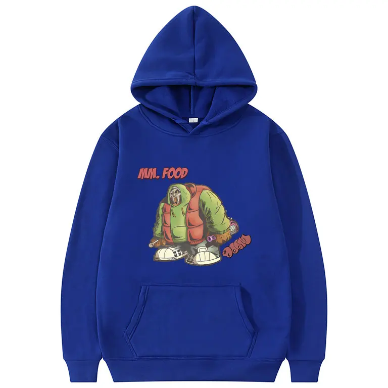 Rapper MF Doom mm Essen und Freunde drucken Hoodie Männer Frauen lustige Cartoon Rap Sweatshirt Männer Hip Hop lässig übergroße Hoodies