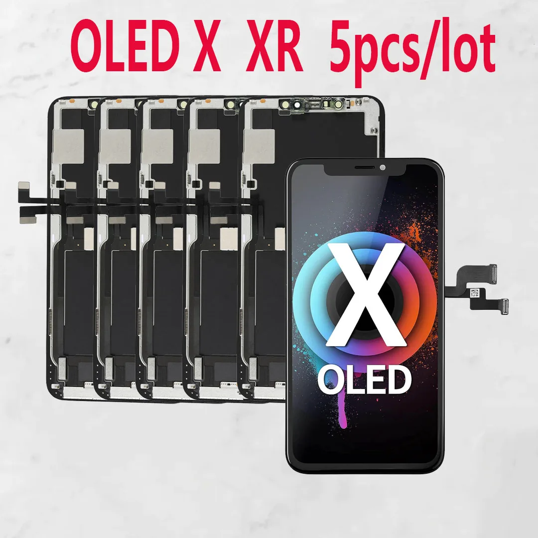 

Free 5PC OLED For iphone X XR 11 Screen OLED LCD Display Touch Screen Digitizer Assembly For iphone X XR 11 Replaceme