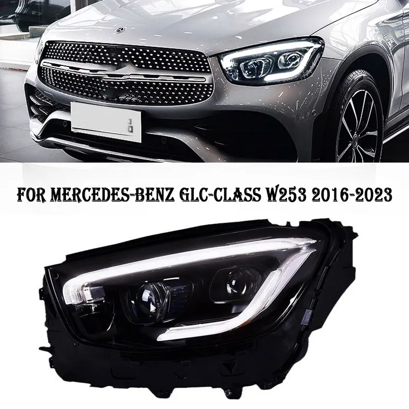 

Фары головного света для Mercedes-Benz GLC W253 2016-2023 DRL, динамическая лампа поворота, передняя лампа, автомобильные аксессуары