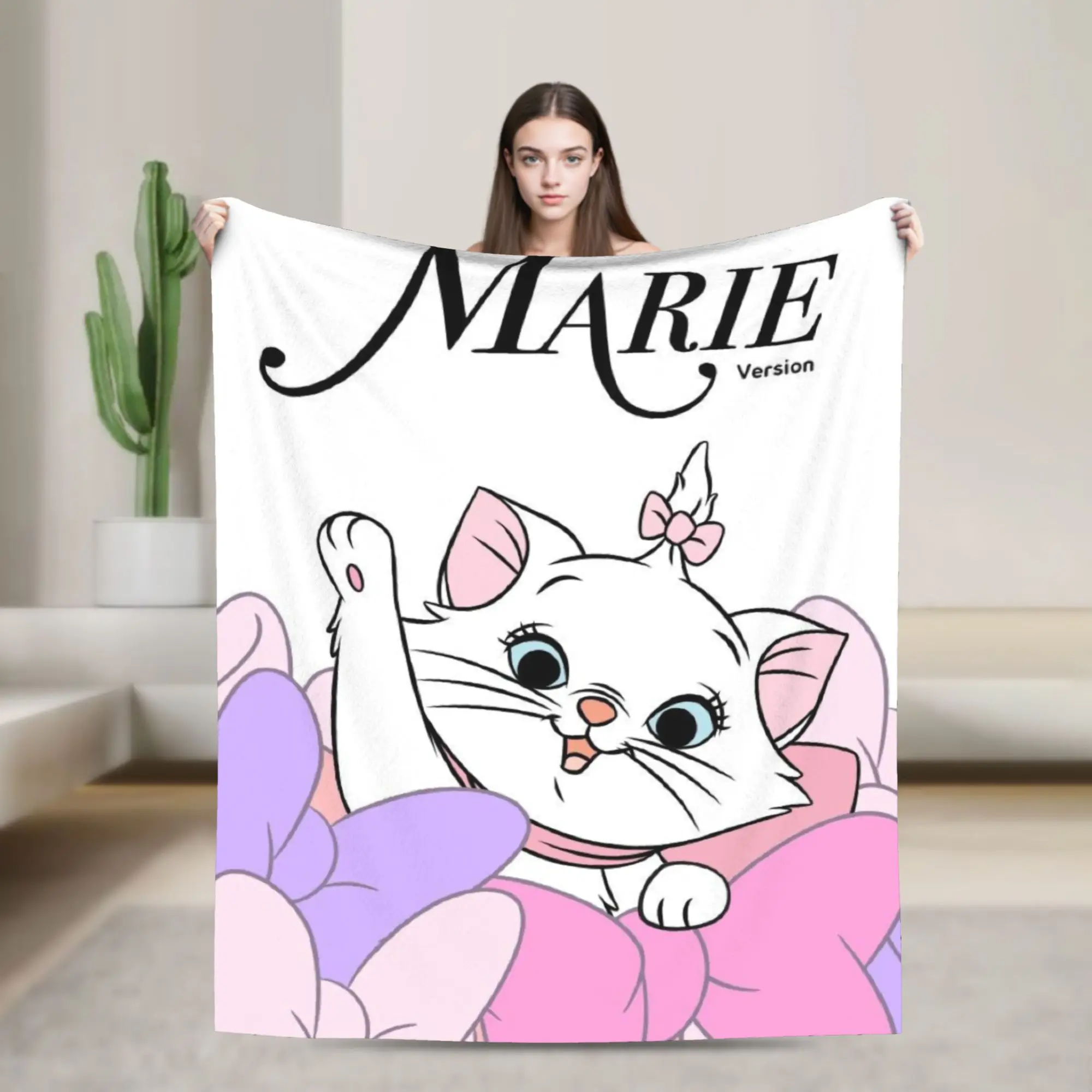 Maries Cat cute cats Blanket Multi-size Super Soft Cozy  Throw Blankets for Couch Sofa and Bed