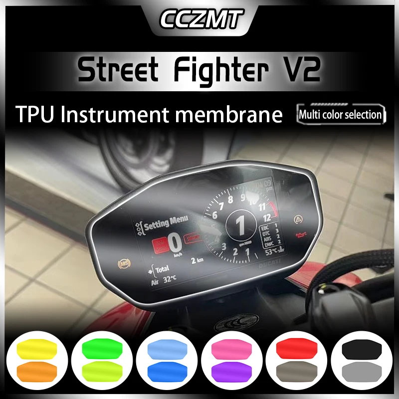 For Ducati Streetfighter V2 2021 2022 Motorcycle Scratch Protection Instrument Speedometer Film Screen Protecto Accessories