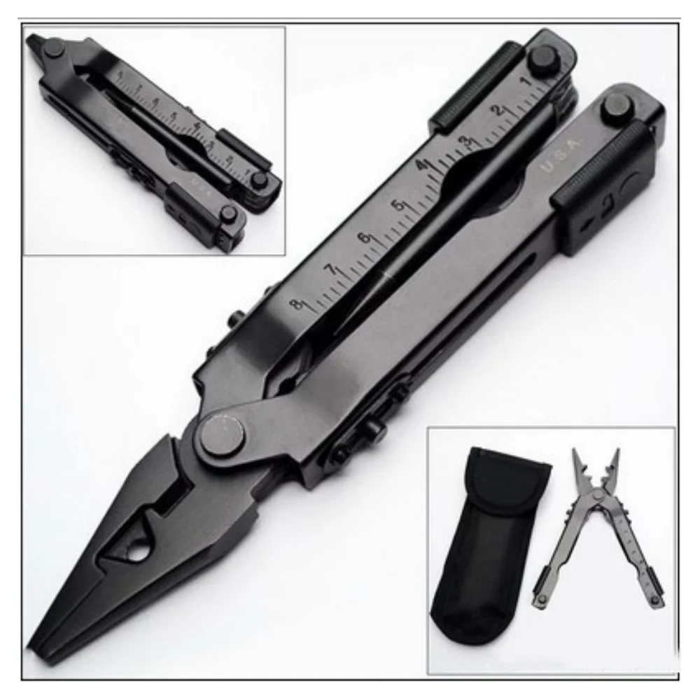 

Cyrusher Multi-Use Combination of Telescopic Pliers Head Tool Pliers Outdoor Camping Equipment Classic Black Steel