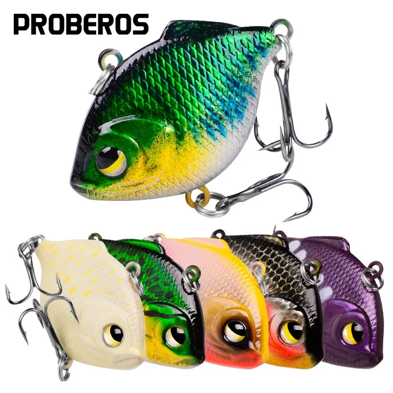 

3pcs Metal Plastics VIB 4.5cm/8.5g Blade Glow Cicada Lure Sinking Tail Spinner Baits Bibe for Bass Pike Perch Fishing