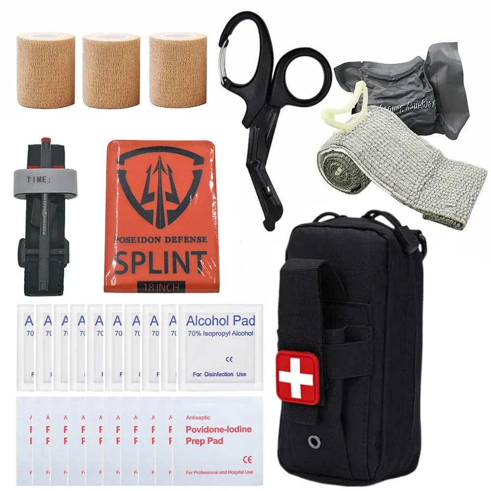 IFAK Survival First Aid Kit Outdoor Gear Emergency  Trauma Bag Camping Hunting Disaster Adventures Disinfection hemostasis Kit