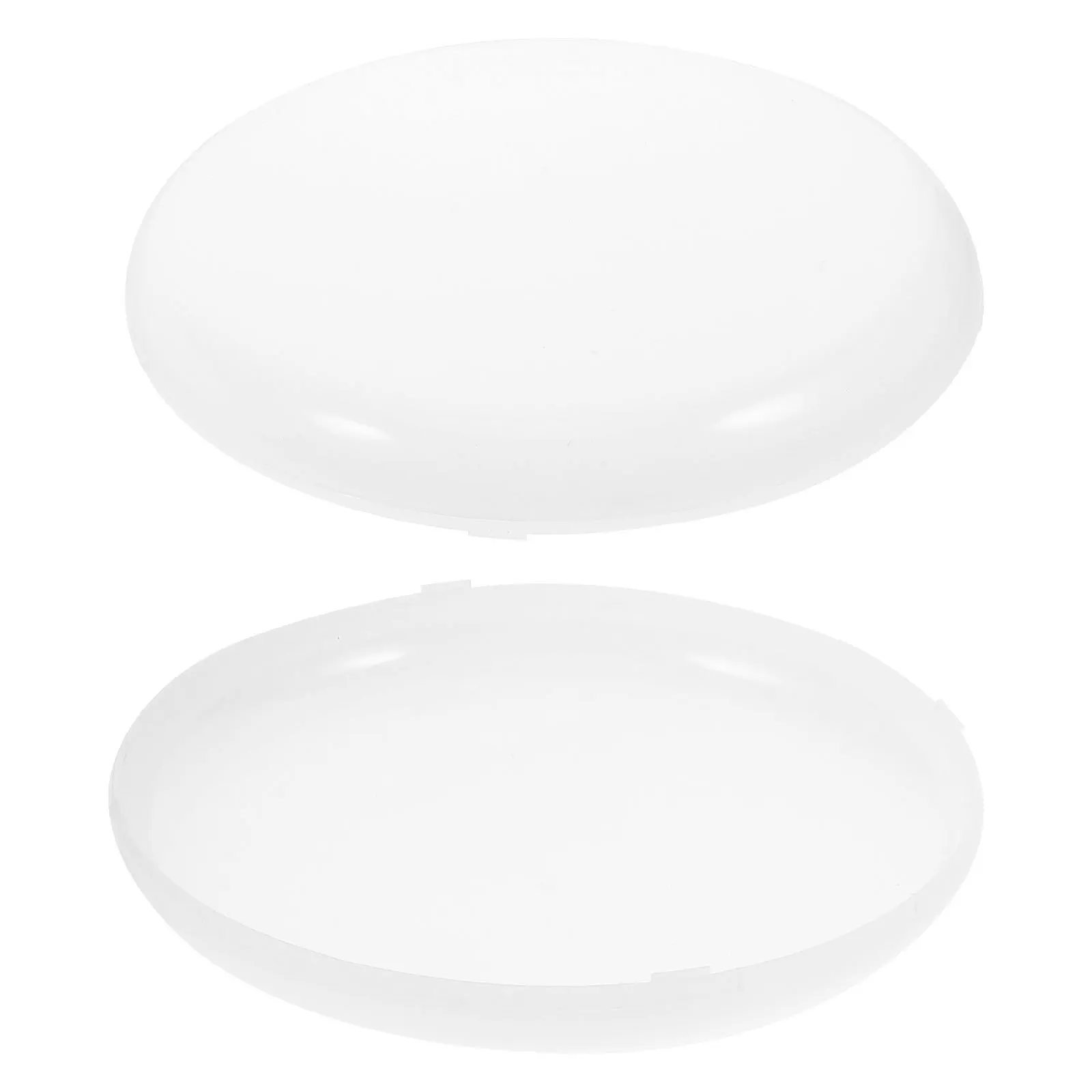 

2Pcs LED Bulb Diffuser Cover White for Ceiling Lamps Home Lighting Anti-Fog Protection Curved Pc Lampshade Even Light