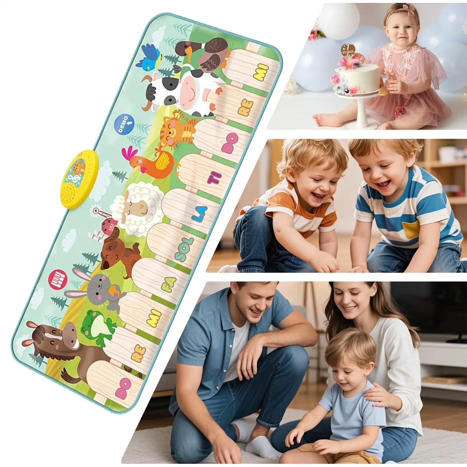 Tapete de piano para crianças, teclado de chão, tapete de dança, bebê, fitness, brincadeira, animal, música, instrumento, brinquedos, presente para meninos e meninas
