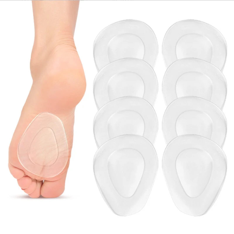 Silikon-Vorfußpolster, rutschfeste Gel-Einlegesohlen für High Heels, Schmerzlinderung beim Gehen, Laufen und für den täglichen Gebrauch (1/2/4 Paar)