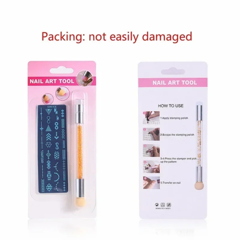 3pcs/set  Nail printing template set