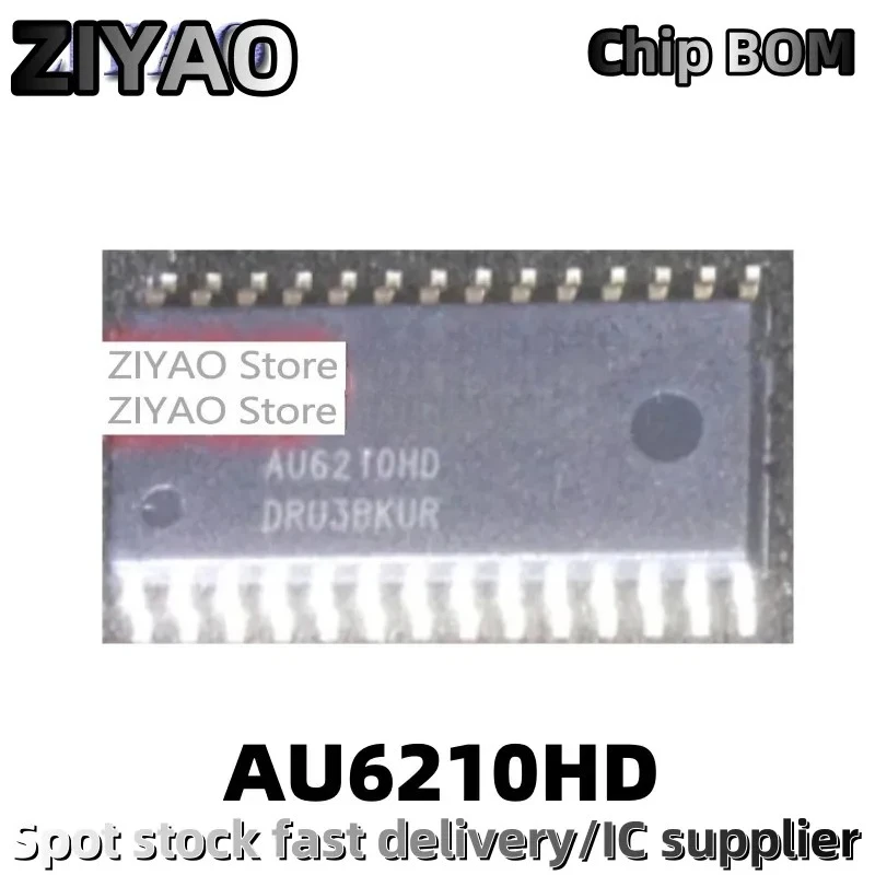 5PCS AU6210 AU6210HD FM supports 7-segment screen decoding chip SOP28