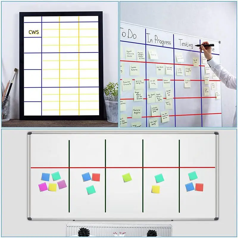 48 لفة شريط بيضاء رفيع 216 قدم لكل لفة 1/8 بوصة رسم فني شبكي شريط كهربائي شريط مسح جاف، 6 ألوان