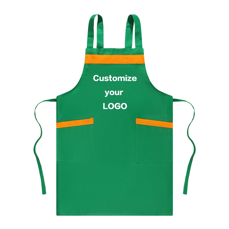 Anti Fouling And Wear-resistant Backpack Advertising Apron Customized LOGO Restaurant Hot Pot Restaurant Workwear Printing