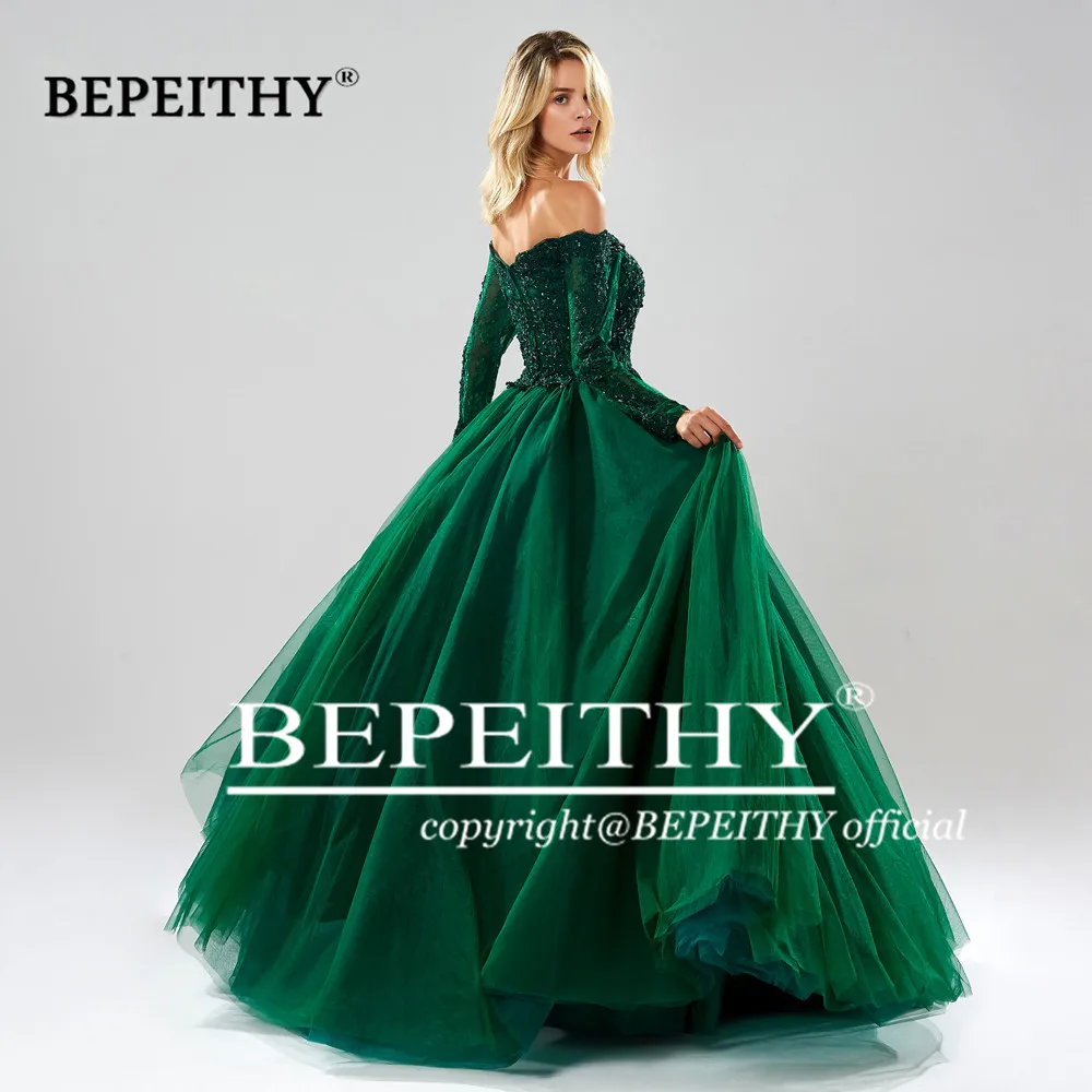 BEPEITHY-vestido quinceanera sem alças para mulheres, mangas compridas, vestido de baile, vestidos de festa, elegante vestido de baile, ocasião formal, 2023