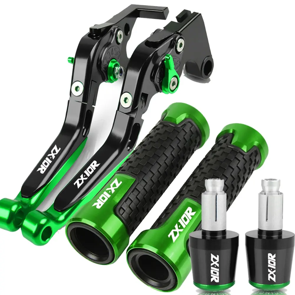 

For KAWASAKI ZX10R ZX10 R ZX 10R ZX-10R 2004-2005 Motorbike Aluminium Tool Parts Brake Clutch Levers Handlebar Hand Grips Ends