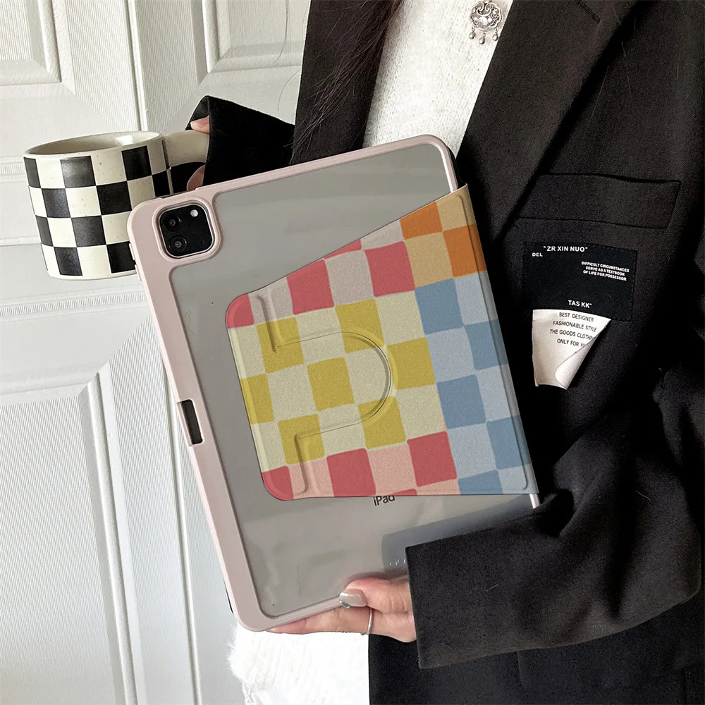 360 ° Rotating Foldable Case to Easily Protect Your Pad: Compatible with iPad Air 6,Air 5,4,10,2024,air m3/a16 2025