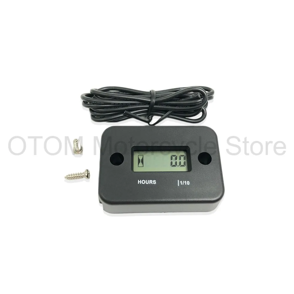 Universal Motorcycle Engine Timer LCD Inductive Digital Waterproof Hour Meter Gauge For KTM EXC FC FE TE MC MCF CRF YZF RMZ Bike