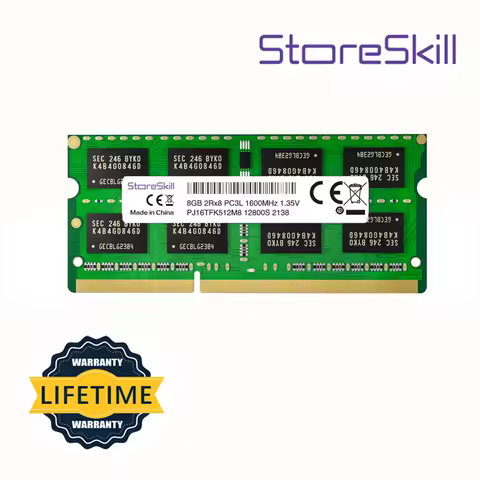 StoreSkill Memory DDR3L Notebook 4GB 8GB 10600 1333 12800 1600 for DDR3 Laptop Ram SODIMM Memoria