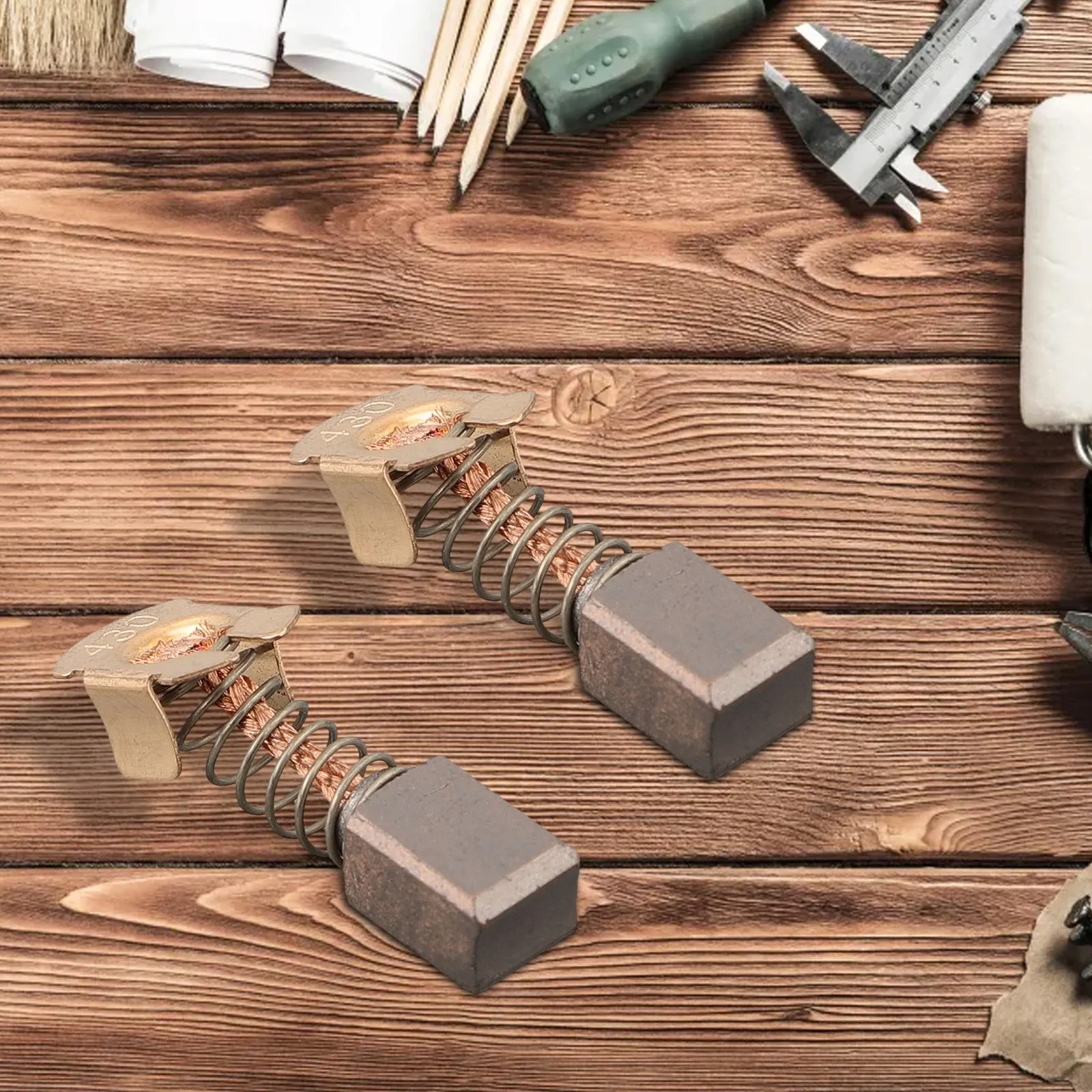 2 шт. угольные щетки двигателя с проволокой и пружиной щетки для CB-430 BGA450 BGA452 DGA452 GA400 BGA402, запасные части для инструментов