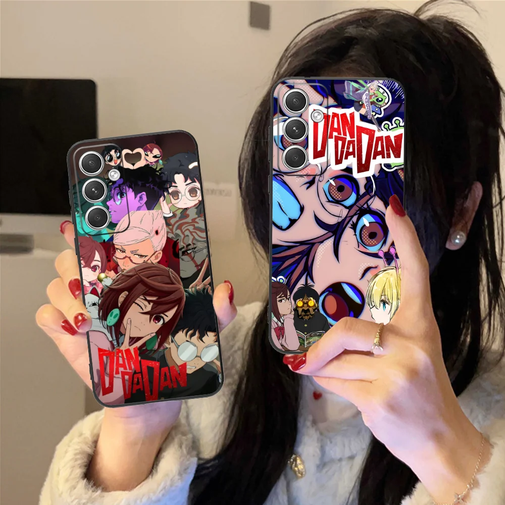 Anime Dandadan Telefoon Case voor Samsung Galaxy S25 S24 S23 S22 S21 S20 S10 S9 Plus FE Ultra Lite Zwart cover Mobiele Telefoons