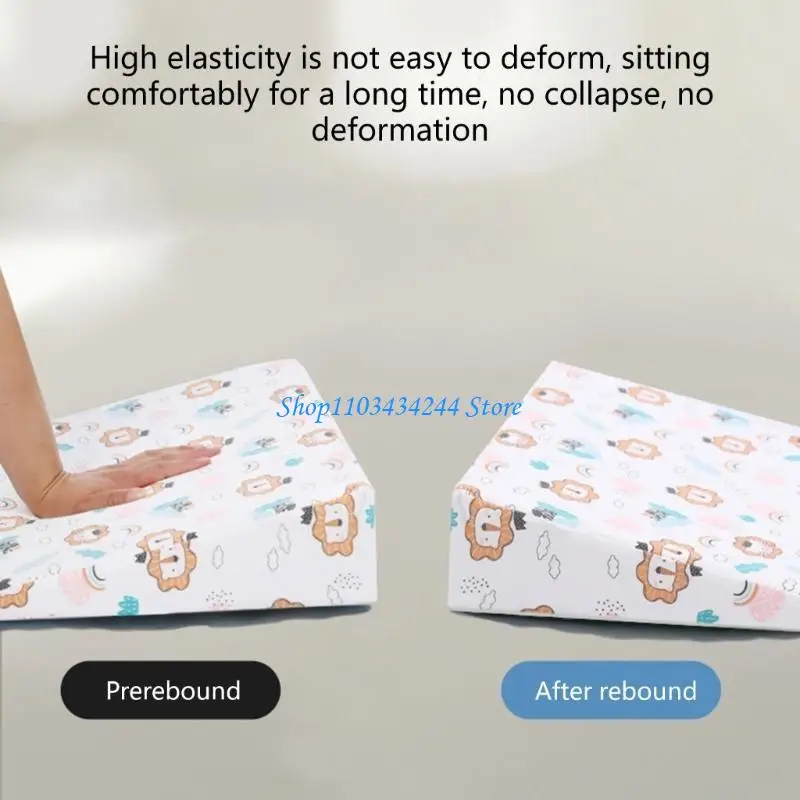 النوم الآمن الطفل إسفين وسادة يمنع الاختناق والمغص حديثي الولادة وسادة المنحدر ووسادة مريحة لعربة سرير طفل هدية