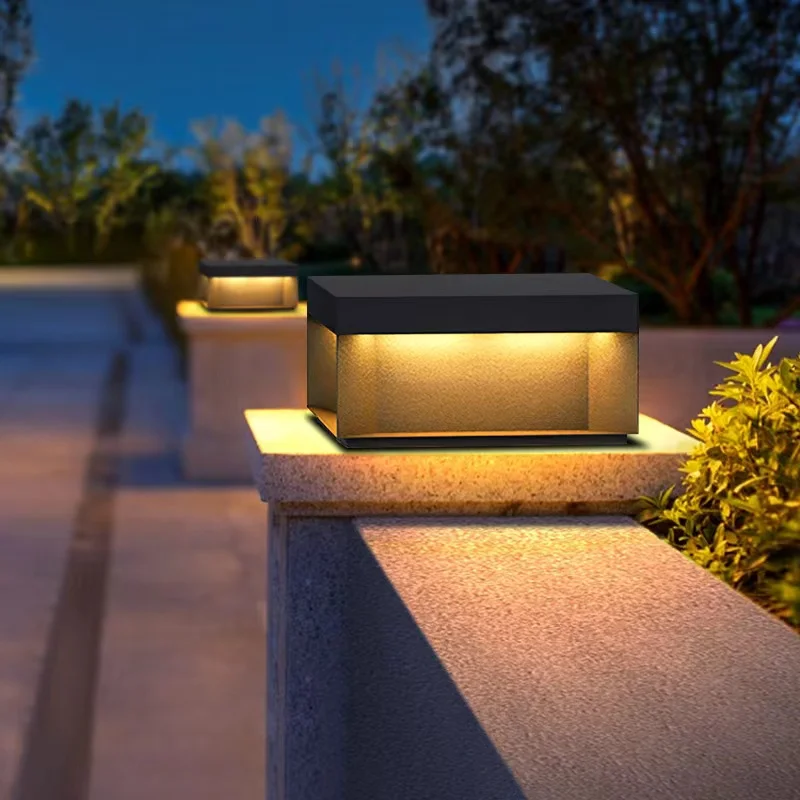 

LED Pillar Headlights Outdoor Waterproof Courtyard Lights Villa Wall Pillar Lights Gate Pillar Light Landscape Facade Lights