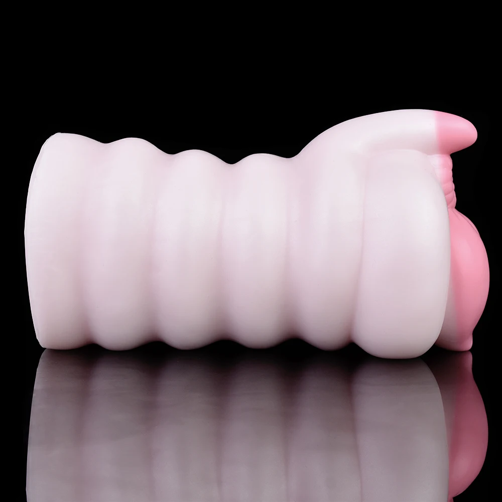 GEEBA 2311 Lifelike Animal Pink Pig Male Masturbator Silicone Animal Shape Masturbation Cup Realistic Vagina PocketPussy Onahole