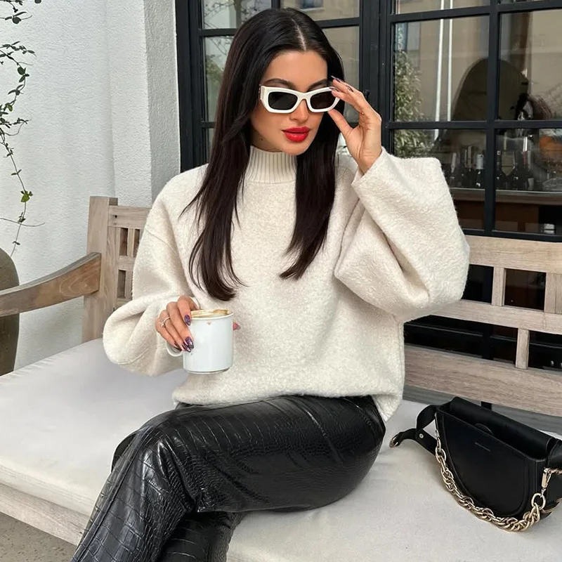 Ticketsx المرأة هوديي غير رسمي موضة خمر الخريف الشتاء فضفاض البلوز الأعلى أنيقة تخفيف الشارع الشهير هوديي الملابس النسائية