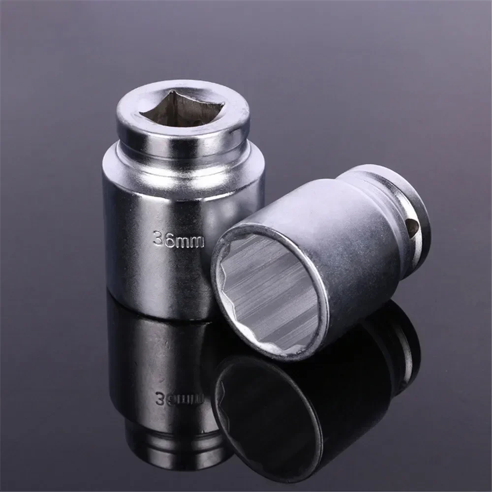 Imagem -02 - Heavy Duty Plum Blossom Sockets 36 mm Jumbo Soquete 12 Ponto Porca 45 Steel Bit Chave de Catraca Ferramentas de Manutenção Hardware