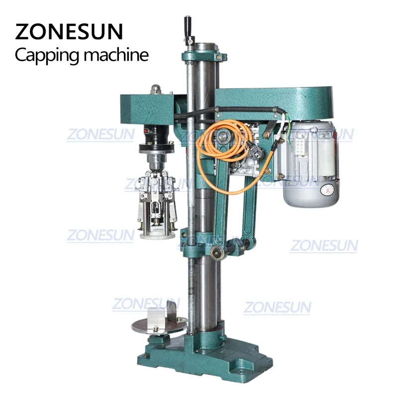 ZONESUN ZS-XG60 ROPP Cap Crimping Machine Soybean Sauce Wine Soda Water Bottle Pilfer Proof Capping Machine