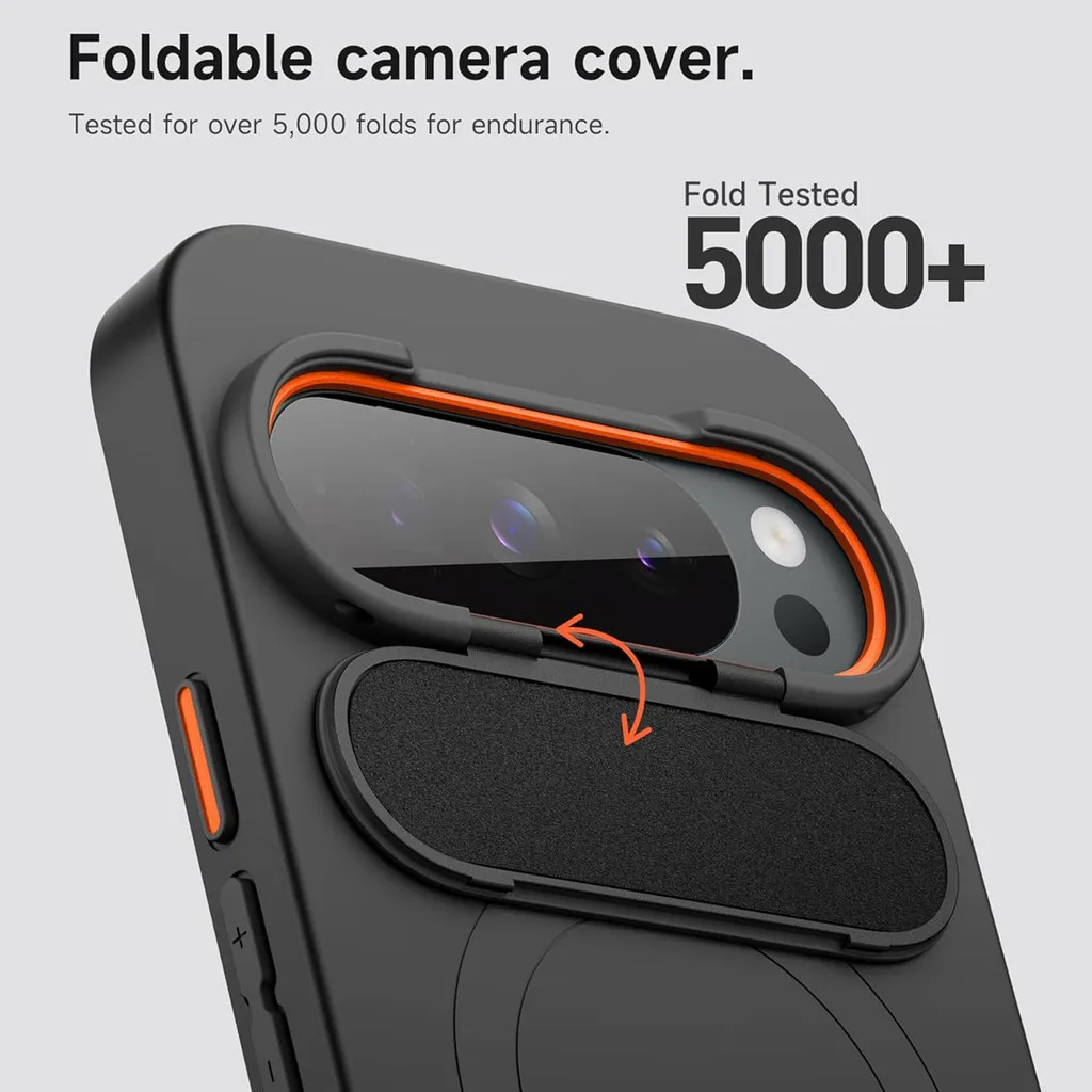 Etui magnetyczne SURITCH do Google Pixel 10 Pro XL z osłoną aparatu i regulowaną metalową podstawką — zdjęcie produktu 4