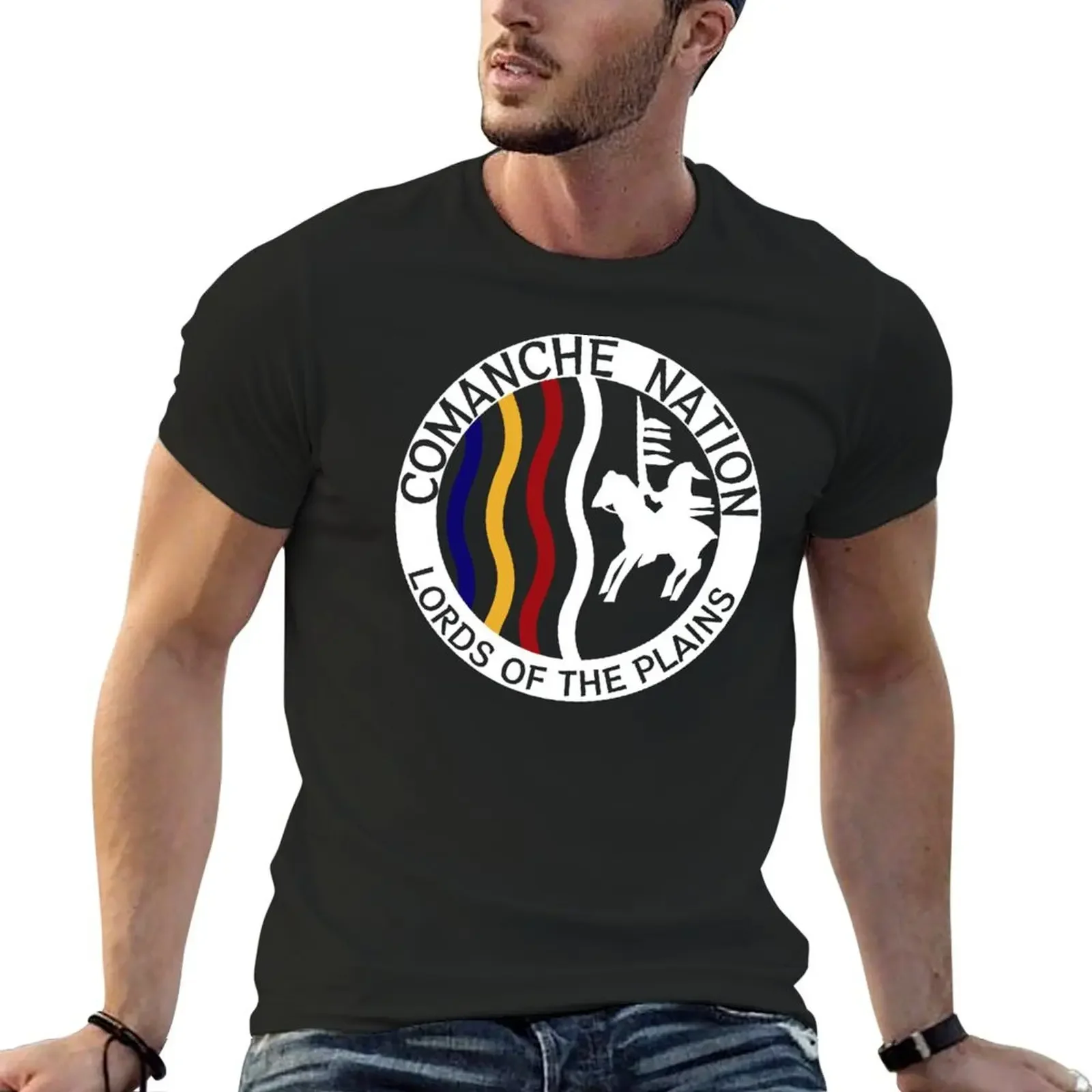 Comanche Nation Seal T-Shirt custom t shirt animal prinfor boys clothes for men