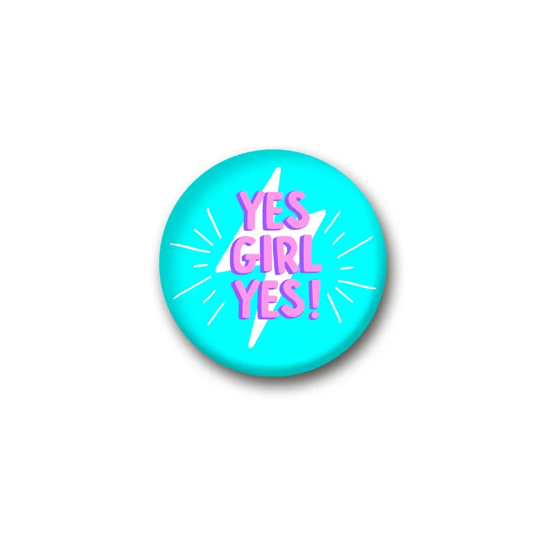 Support Feminism Peripheral Badge Personality Slogan Girl Power Independent Women'S Time Gem Brooch Accessories