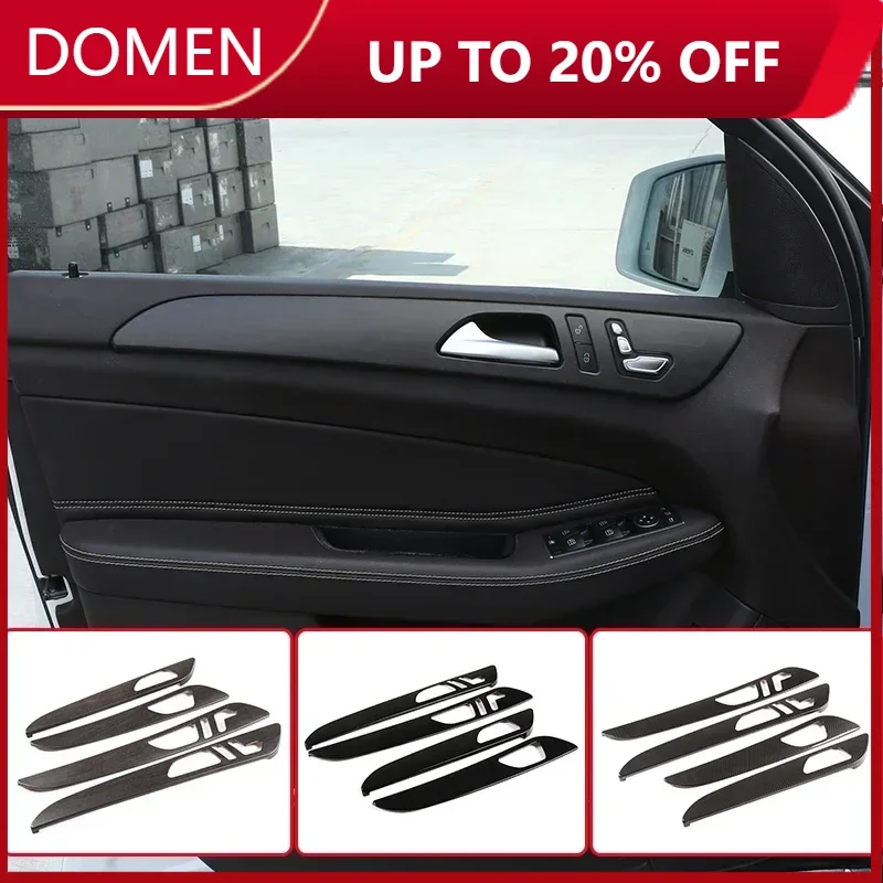 

Para Mercedes Benz ML GLE GLenici GLS320 400 2012-2019 puerta de grano de madera Interior Patchtrim accesorios de Panel protect