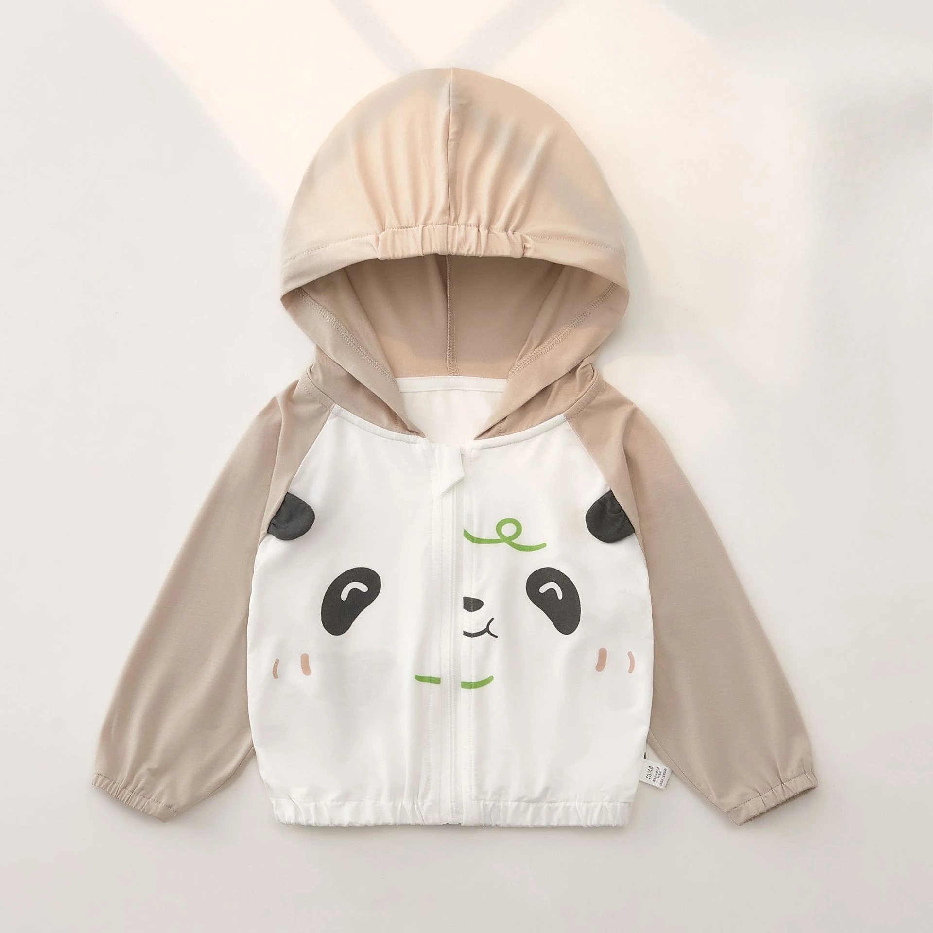 

Infants and children's coats summer clothing thin out breathable sunshade skin clothes baby cute hooded air conditioner shirt