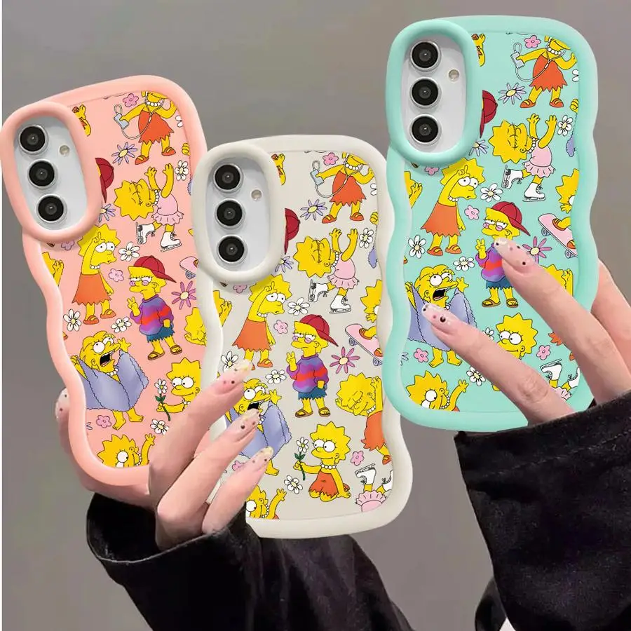 Case for Samsung Galaxy A17 A14 A03 A11 A20 A13 A50 A12 A30 A16 A05 A15 A04 A73 Phone Cover A52 A06 A36 A51 A26 S-simpsons