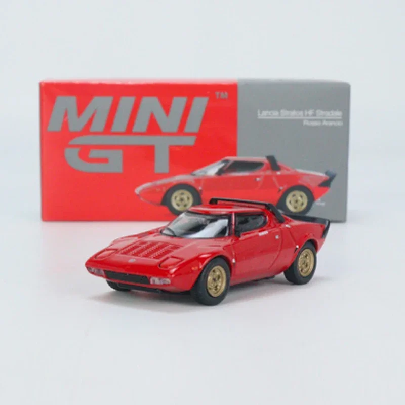 Mini gt 1:64 stratos hf stradale rosso arancio legierung modell auto #365 lhd