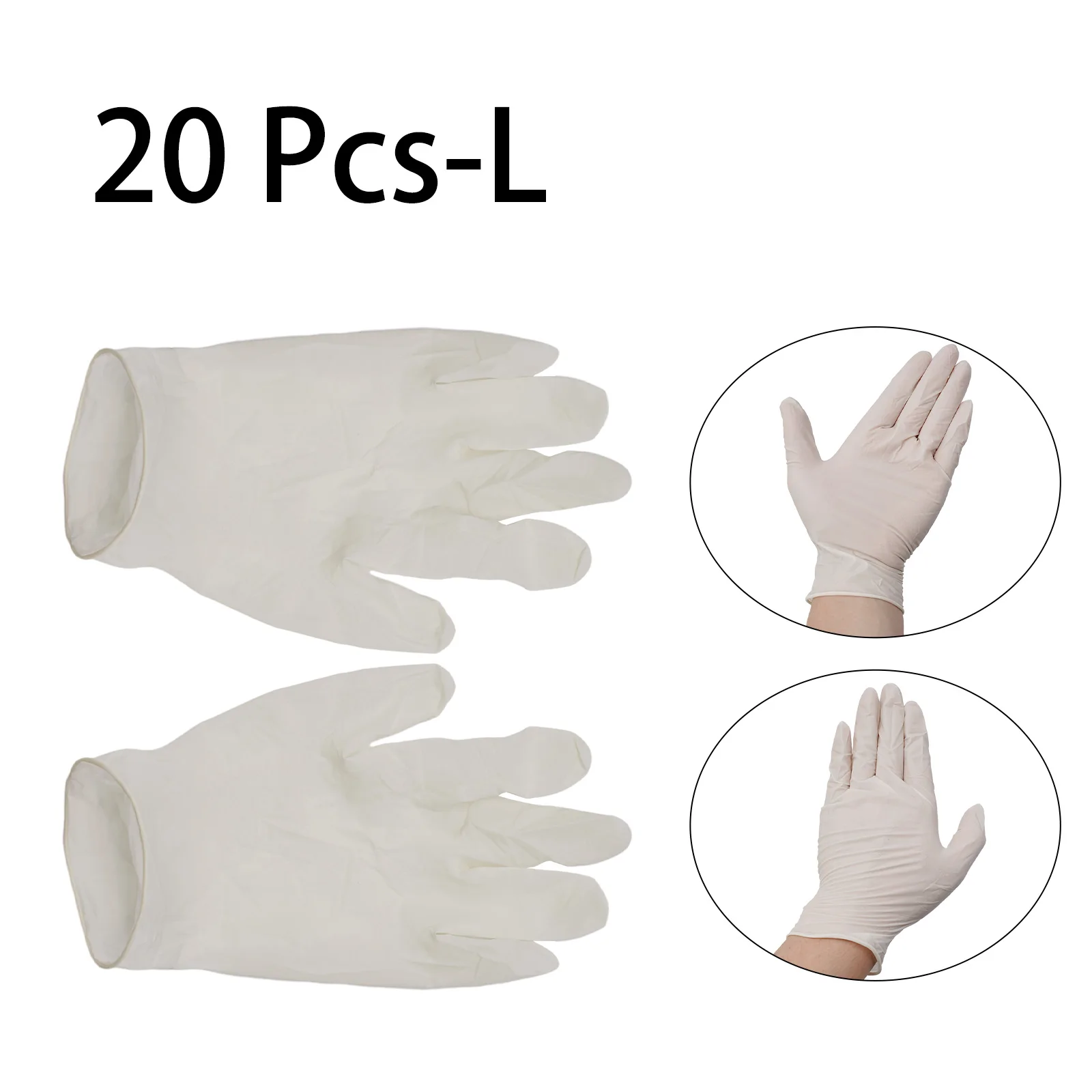 For Working White Nitrile Gloves Latex Parts Pure Accessories Replacement Tools 20pcs Of Gloves FreeProtective