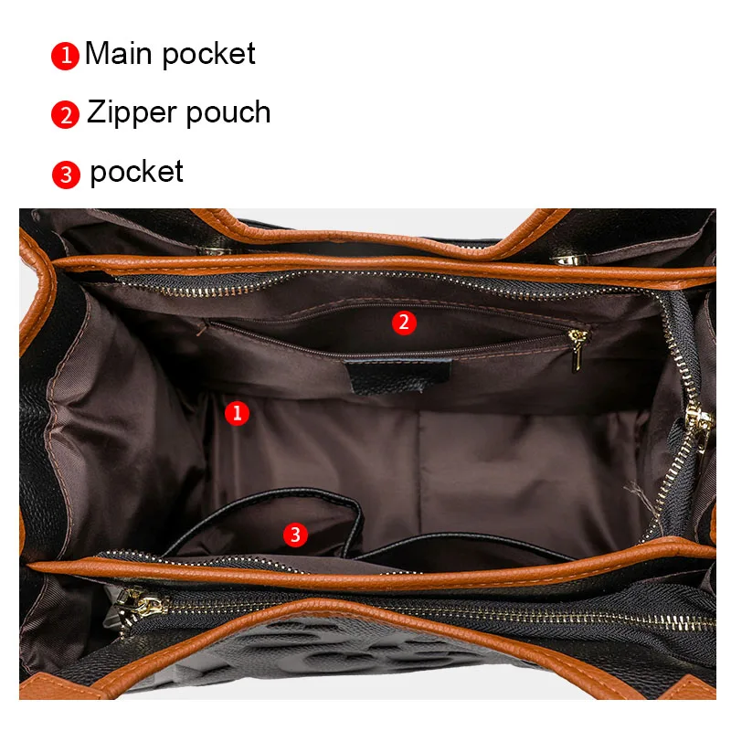 Aidrani New Women\'s Letter Bag Fashionable and Versatile Large Capacity Portable One Shoulder Underarm Bag