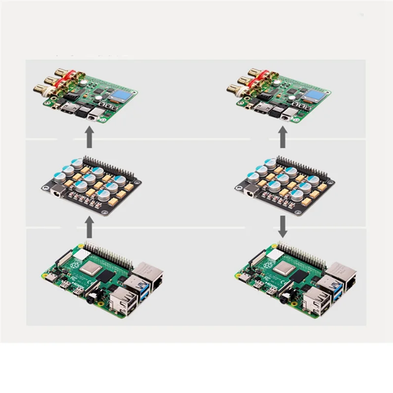 Picture 5: AEE9-Power Filter Purification Board For Raspberry Pi DAC Audio Decoder Board HIFI Expansion Module F11-003