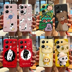 For Xiaomi Poco M6 Pro Case Soft Silicone Cute Cat Panda Shockproof Cover for Poco M6 Pro 4G TPU Coque Funda Shell M6Pro 6.67''
