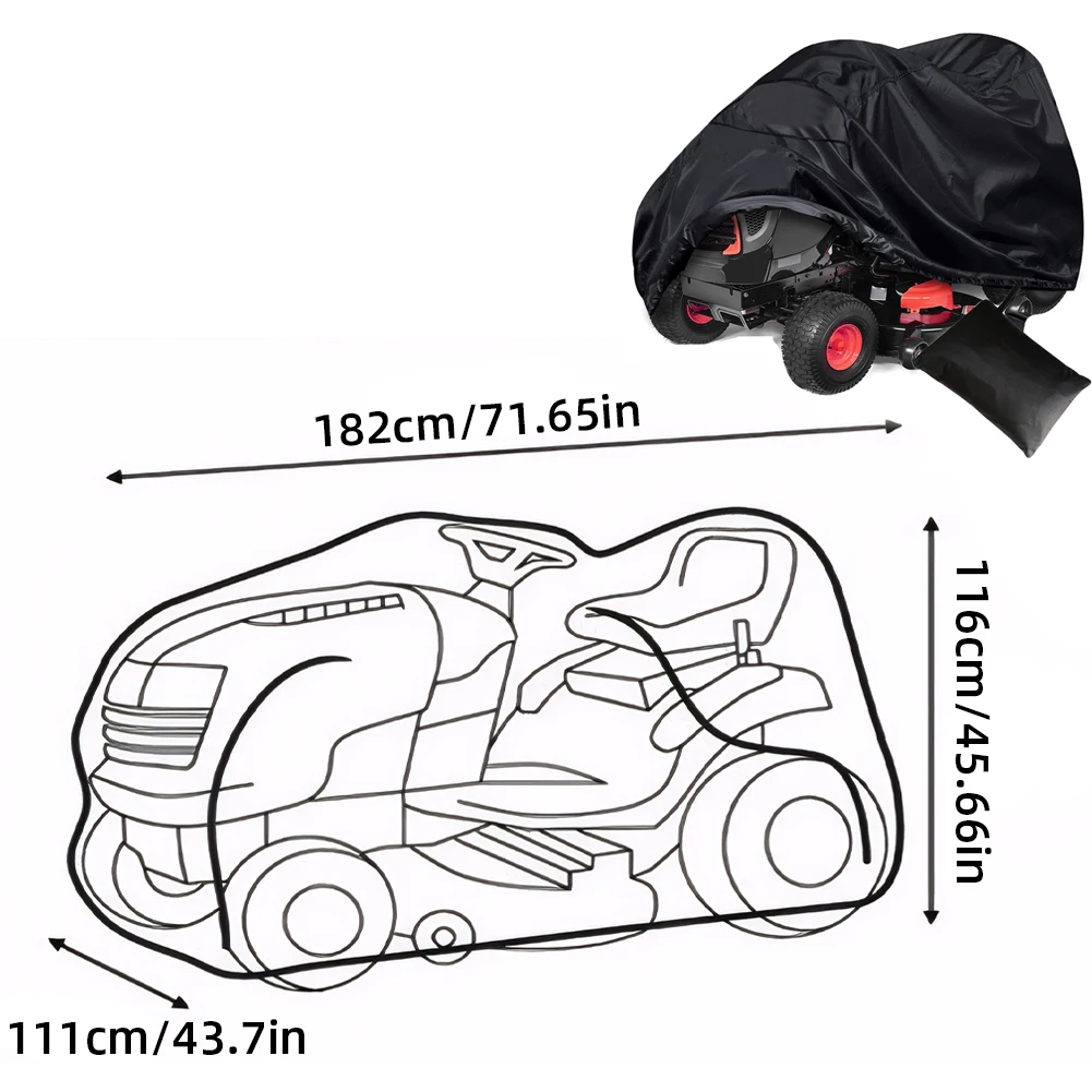 

Lawn Mower Cover 210D Oxford Cloth Snow Blower Dust Cover Waterproof Outdoor Furniture Cover for Lawn Mowers Covering