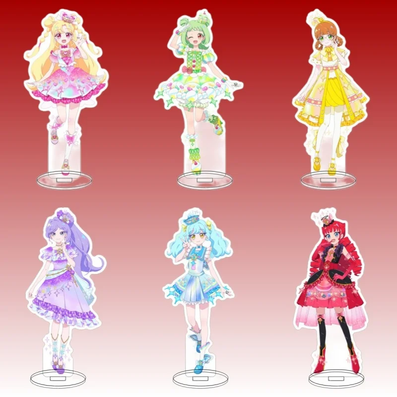 Game Onegai AiPri Season Acrylic Stand Inori Aoi Gumi Olivia Nana Ema Plate Cosplay Prop Decor Cartoons Keychain Christmas Toys