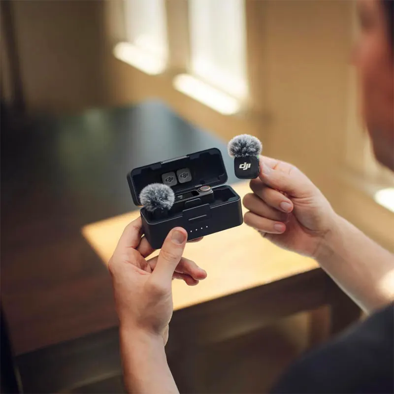 2025년 신제품 DJI Mic 3 무선 마이크 아이폰/카메라/안드로이드용 초경량 듀얼 밴드 간섭 방지 28시간 사용 브이로그용