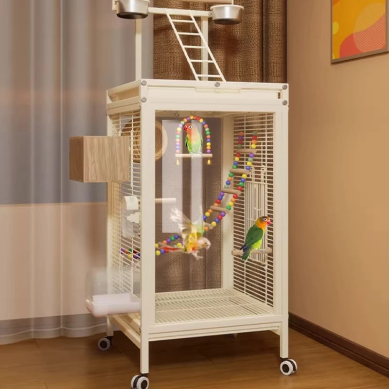 

Outside Hammock Bird Cages With Stand Luxury Pedestal Bird Cages For Inseparable Wheels Plastic Bird Supplies
