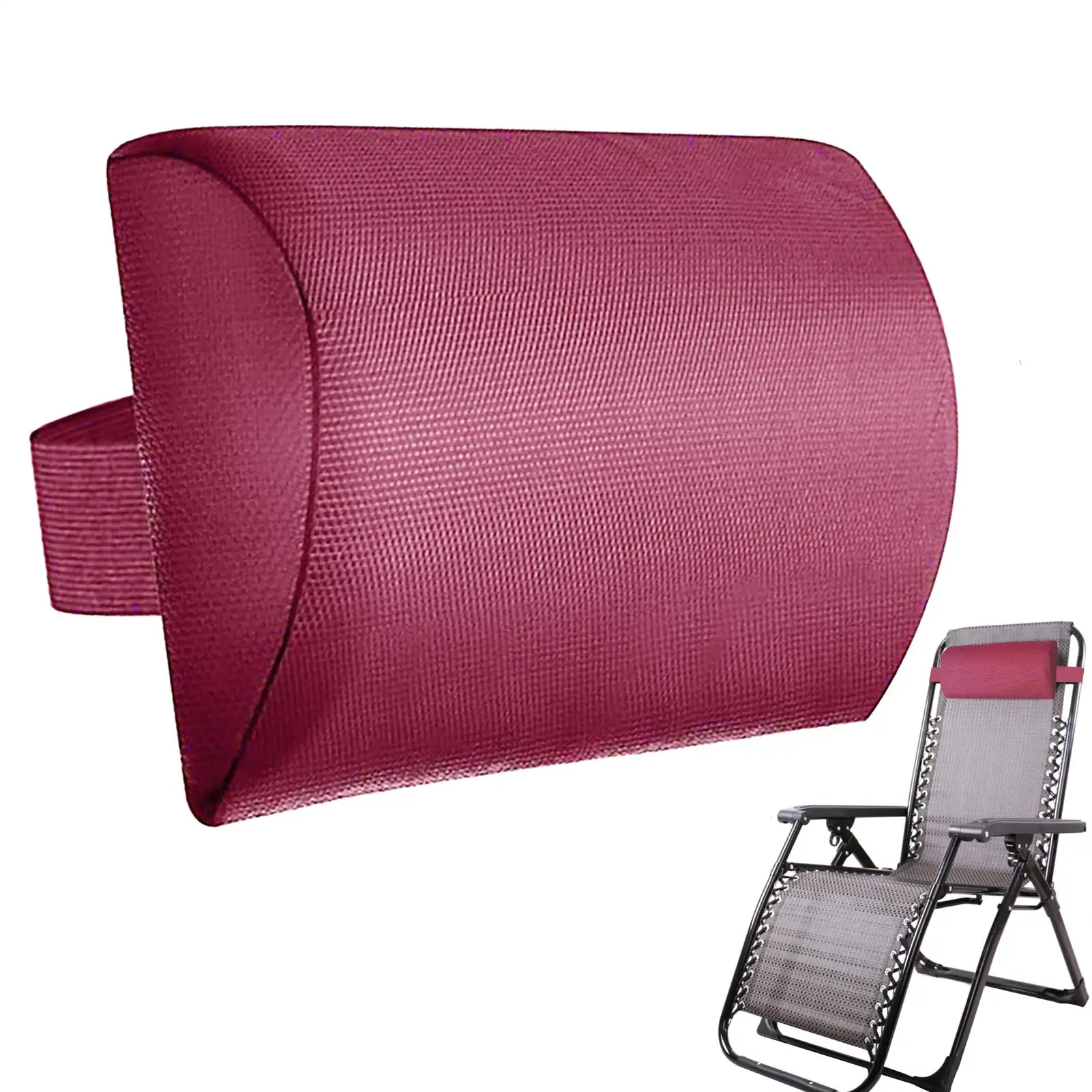 Garden Lounger Cushion Neck Pillow Recliner Headrest Beach Chair Pillow Camp Terrace Lounge Chair Lunch Break Rest Pillow