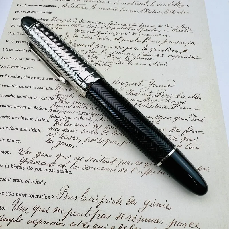 

Montefiore German Engineered Brass gel Pen with Schmidt Black Refill 0.5 0.6mm Tip Luxury Rollerball Pen Office Stationery Gift