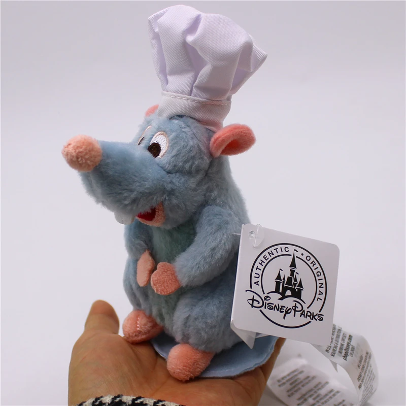 16cm Disney Ratatouille Chef Remy Magnetic Shoulder Plush Toy Gifts Ratatouille Kawaii Plush Stuff Toys For Birthday Gift