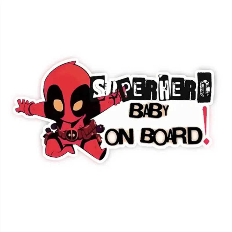 3 Stück Superhelden-Cartoon-Aufkleber Lustige Textaufkleber BABY BESONDERER GESCHWORRENENGENDELLERTEILER IN DEM AUTO Warnhinweise Vinyl Matte Aufkleber für Auto Helm Fahrrad Laptop Kühlschrank
