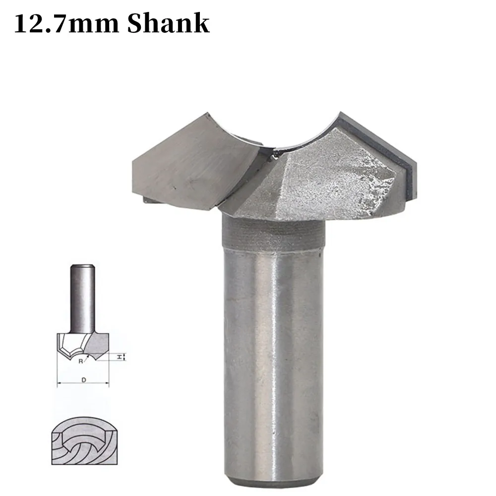 12.7mm Shank Buddha Bead Knife Woodworking Tools Milling Cutter Wood Milling Cutter Carbide Woodworking Engraving Cutter Tools