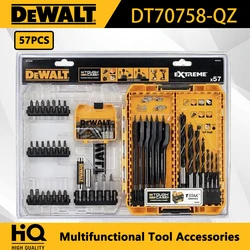 DEWALT 57PCS Multifunctional Tool Accessories Bit Set Extension Bit Holder Flat Wood Bits and Drill Bits DT70758-QZ