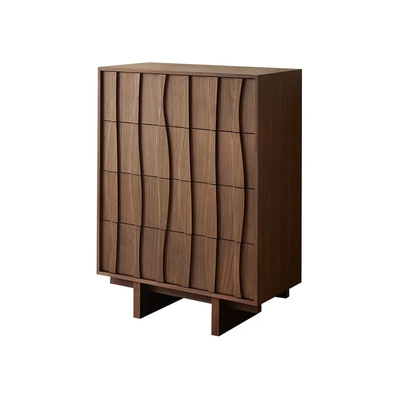 

Wabi Sand wind solid wood chest retro two three four drawer cabi net combination North American